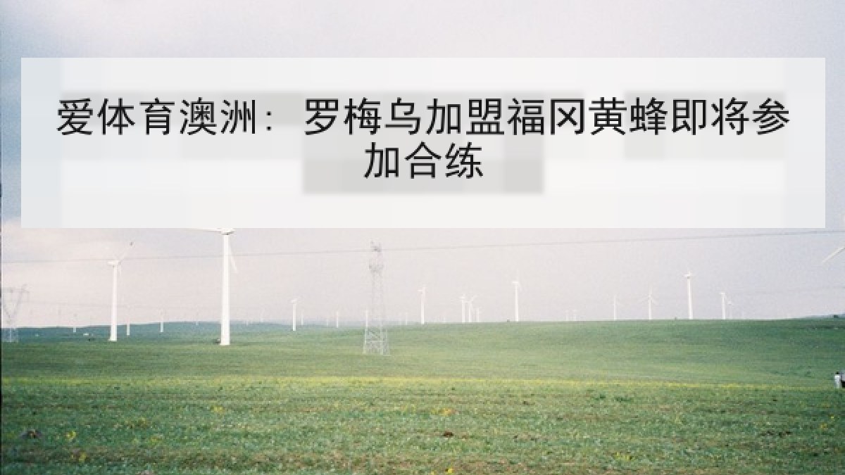 爱体育澳洲: 罗梅乌加盟福冈黄蜂即将参加合练